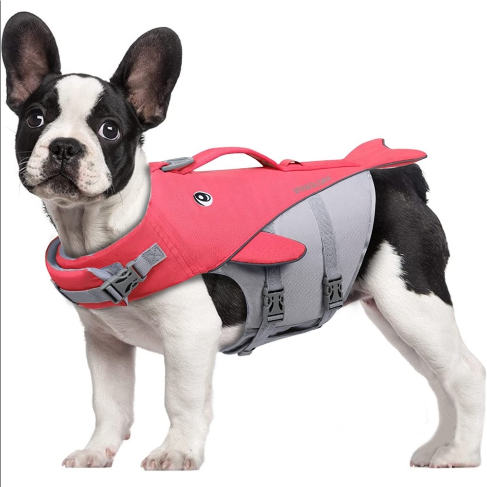 Bright Pink Dog Life Jacket